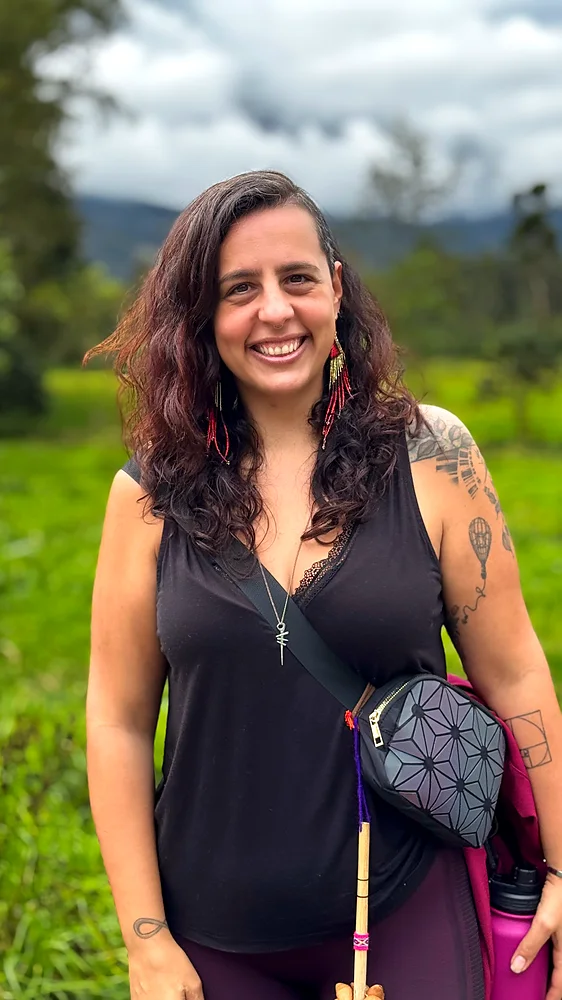 Rosa F. Brissos, PhD, in the Andean highlands on the road to the Sibundoy Valley, Colombia